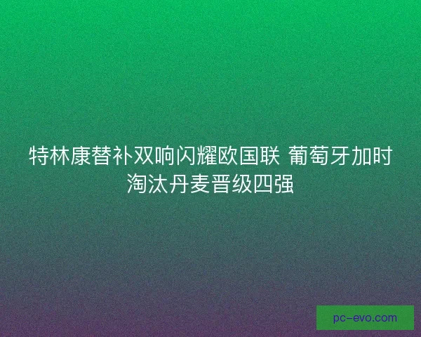 特林康替补双响闪耀欧国联 葡萄牙加时淘汰丹麦晋级四强